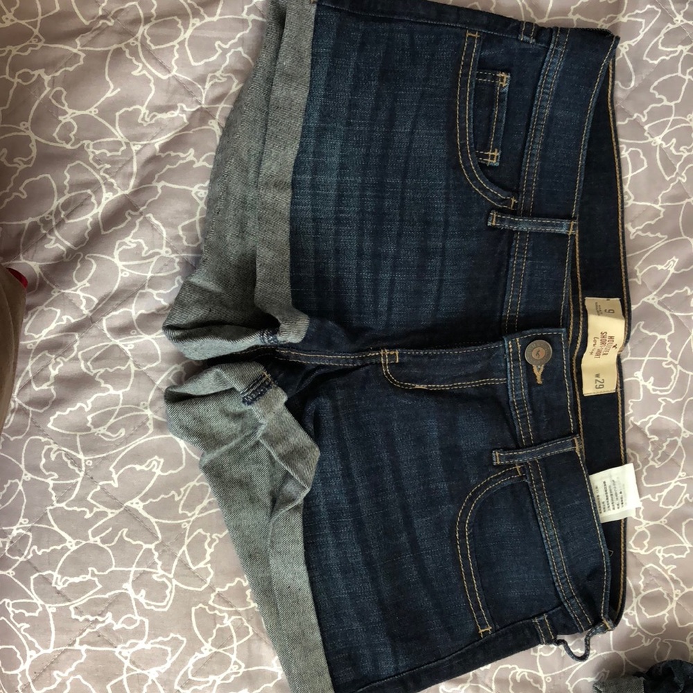 Hollister short short low rise jean shorts